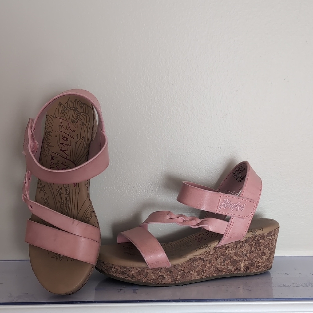 Blowfish Blush Pink Wedge Sandals
